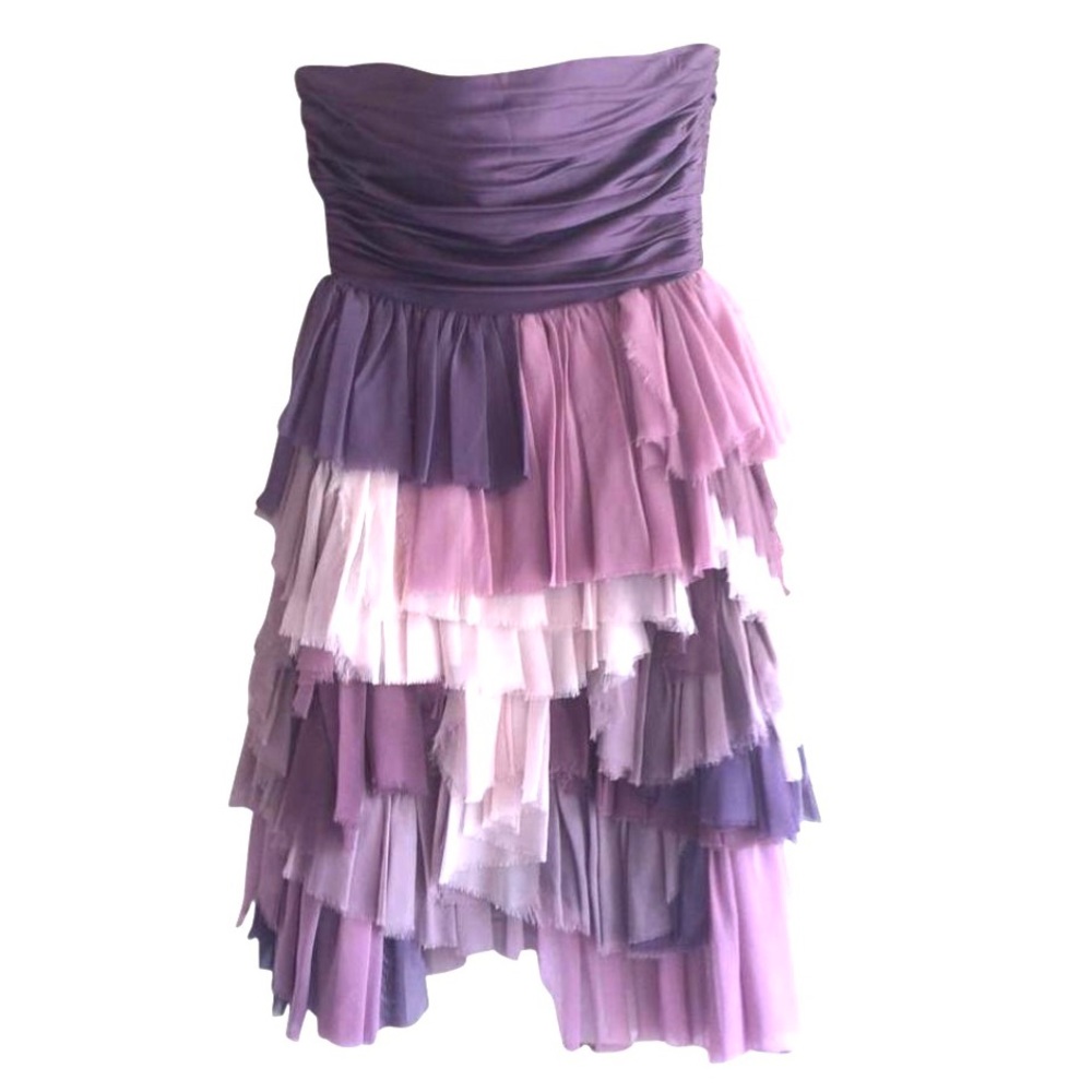 ALICE + OLIVIA Sequin and chiffon Strapless dress2